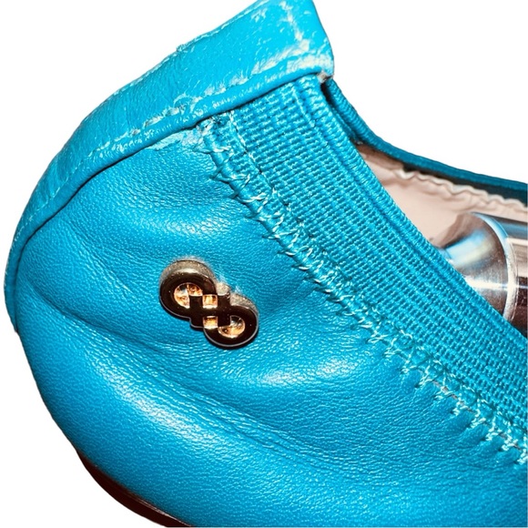 COLE HAAN - Eldridge Ballet Flats, tone on tone Teal, Size: 8 - Picture 10 of 14
